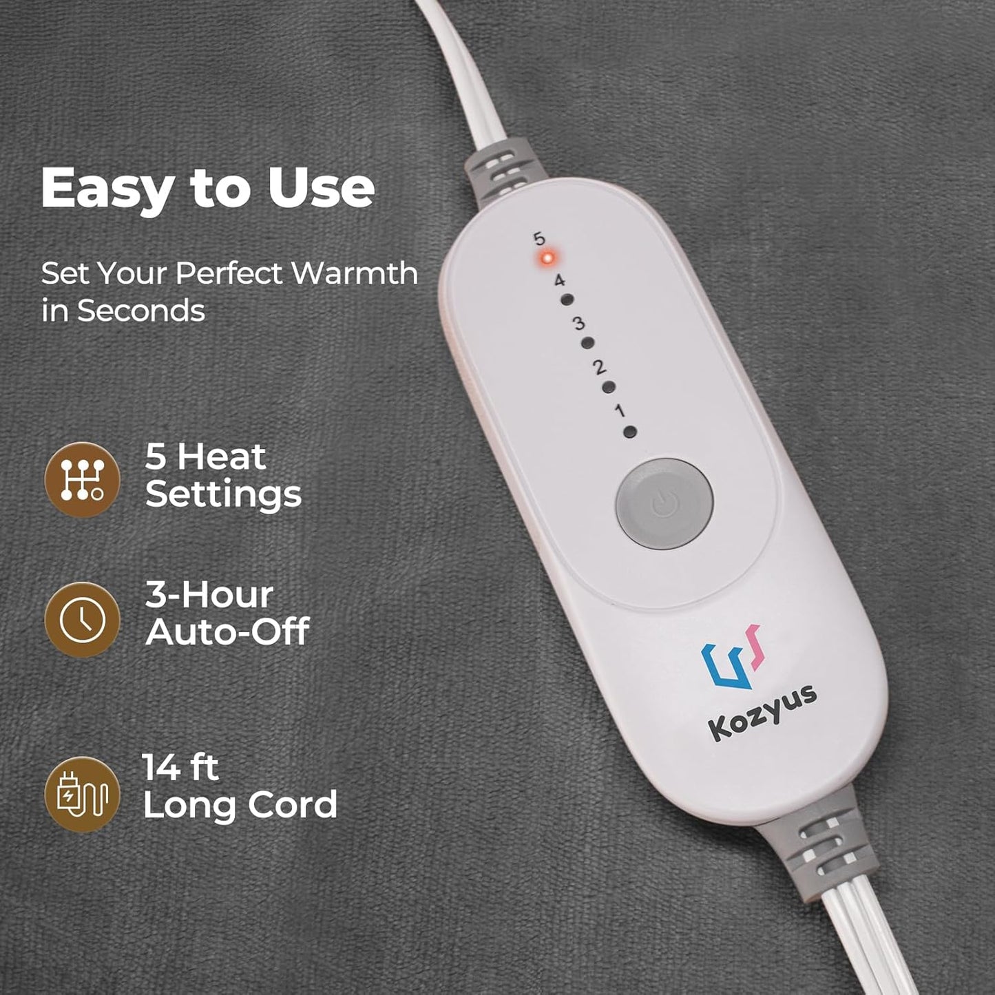 Kozyus™ - Wearable Heated Electric Blanket