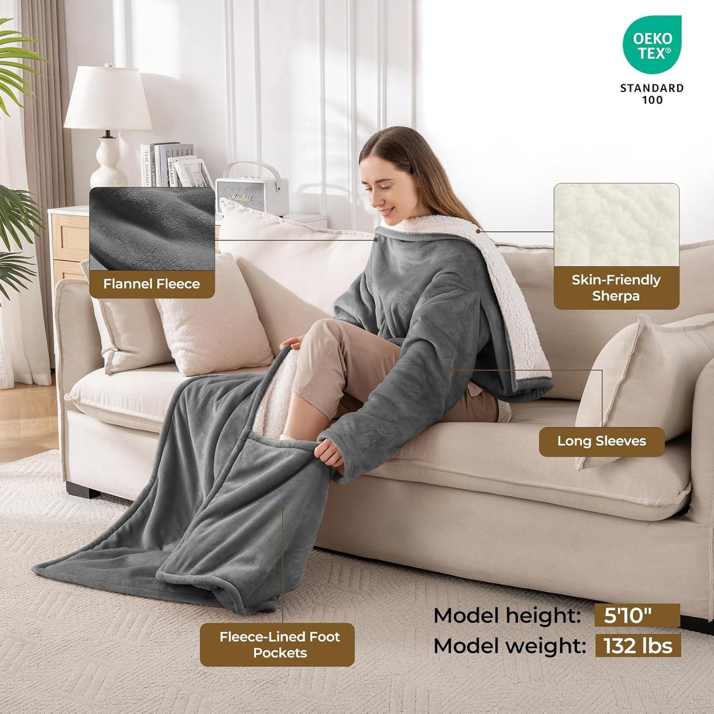 Kozyus™ - Wearable Heated Electric Blanket