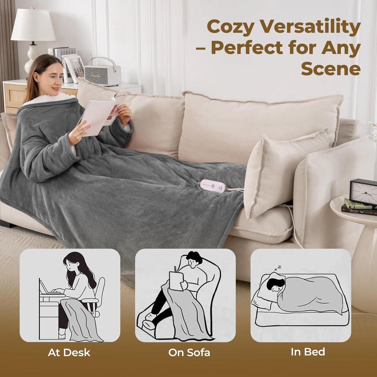 Kozyus™ - Wearable Heated Electric Blanket