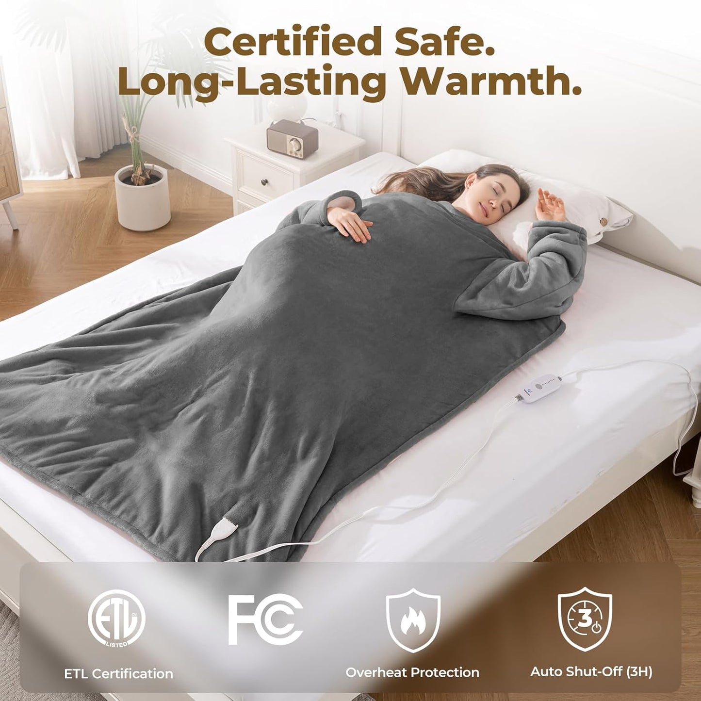 Kozyus™ - Wearable Heated Electric Blanket